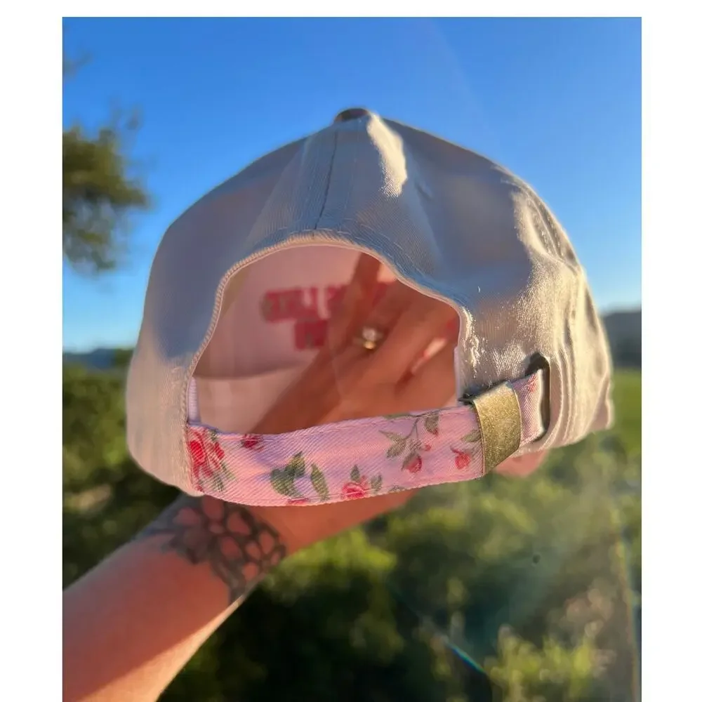 That Sounds Like My Husband's Problem Embroidered Floral Baseball Cap